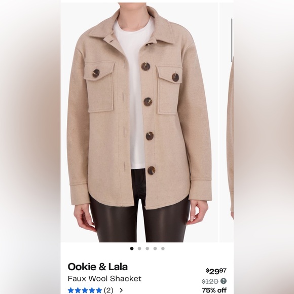 Tan Button-Up Jacket - Picture 2 of 6